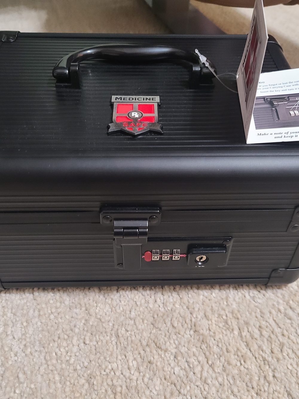 Black Medical Case with Red Medicine Crest